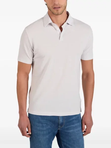 Tricou polo Slowear alb