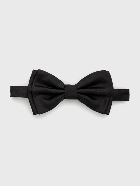 Palton Boss Black cu funde de mătase negru