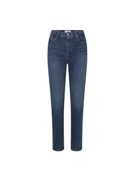Skinny jeansy skinny Frame niebieskie