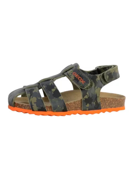 Sandały GEOX B SANDAL CHALKI BOY zielony