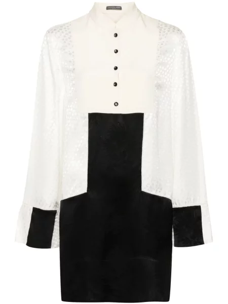 Mała sukienka mini Alexander Mcqueen żakardowa garniturowa czarna