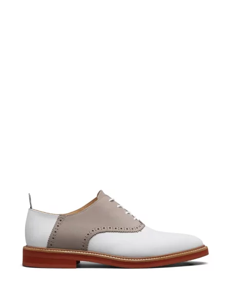 Oxford Thom Browne din țesătură twill alb
