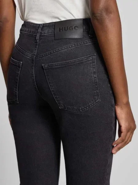 Jeansy o kroju slim fit z mieszanki bawełny model Hugo