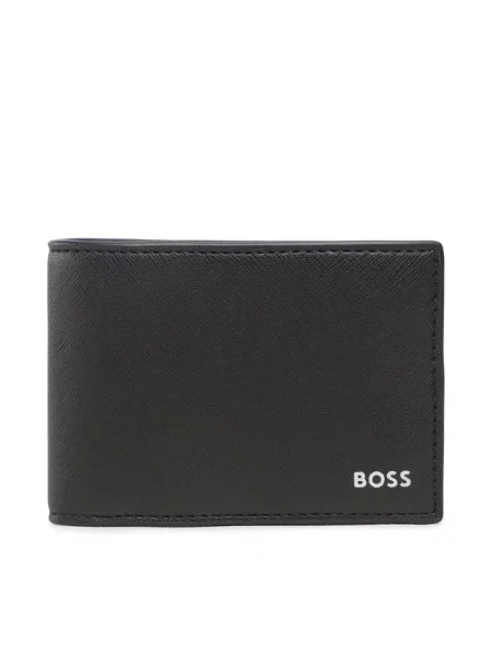 Portfel Boss skórzany czarny