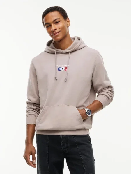 Tommy Jeans bluza z kapturem Mężczyźni S brązowy