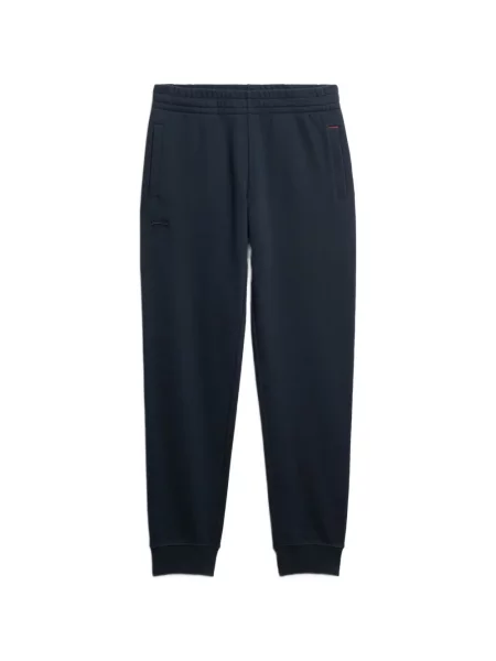 Pantaloni Superdry cu broderie alergare albastru