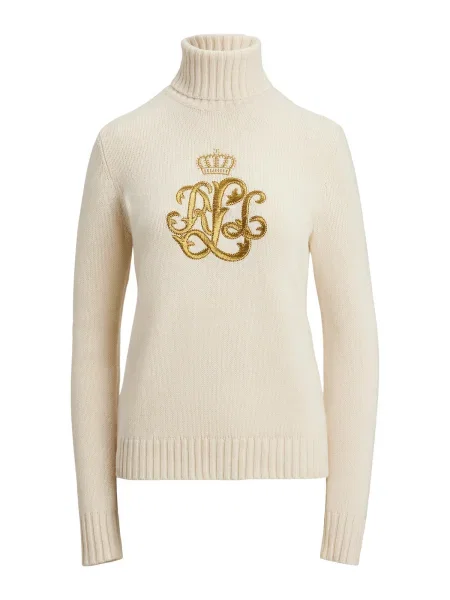 Lauren Ralph Lauren Pulover KEXLEY crem / auriu bej