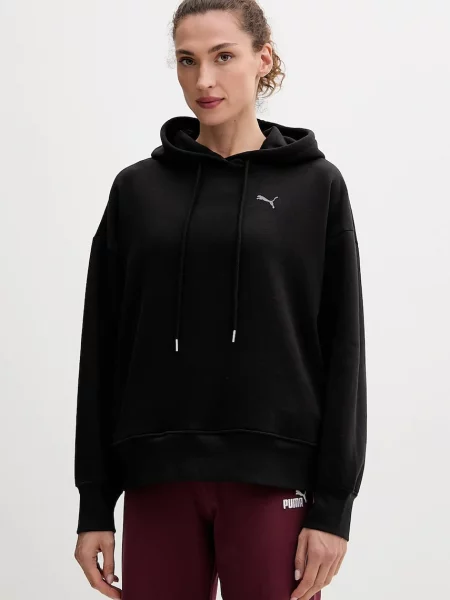 Pulover Puma s kapuco črna