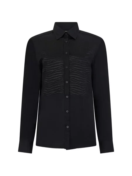 Cămașă Roberto Cavalli cu model zebră negru
