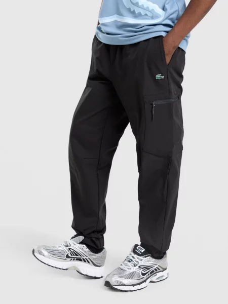 Lacoste Spodnie Woven czarne
