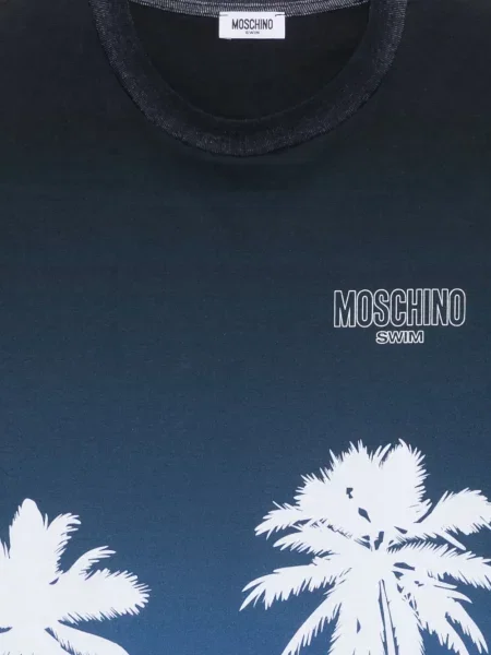 Tricou Moschino cu imagine albastru