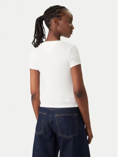 Tommy Jeans Tričko námornícka modrá / svetločervená biela