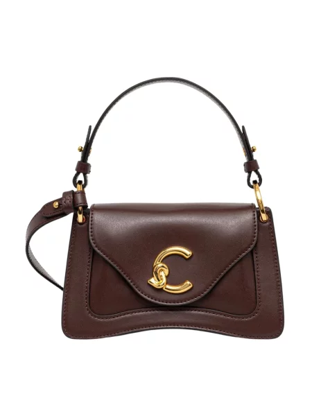 Coccinelle torebka crossbody skórzana brązowa