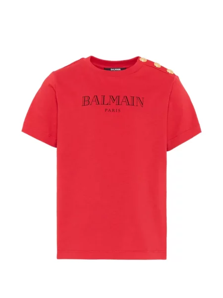 Koszulka dziecięca Balmain czerwona