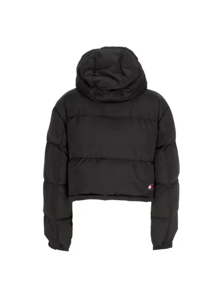 Kurtka jeansowa Tommy Jeans o skróconej długości czarna