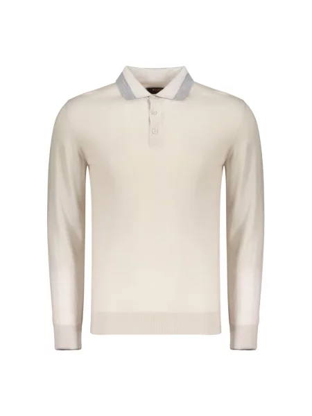 Lekki sweter Moorer wełniany elegancki beżowy
