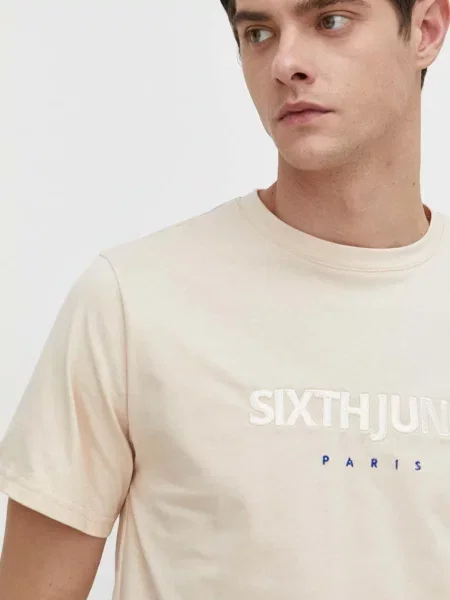 Тениска Sixth June с апликация бежово