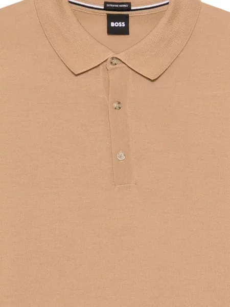 Gulerat lung tricou polo Boss