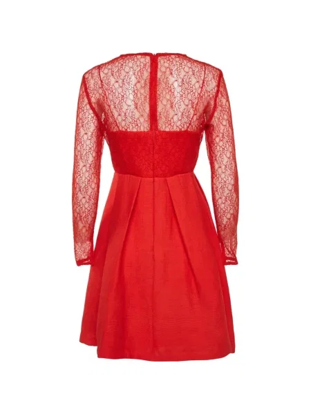 Rochie mini Sandro din dantelă roșu