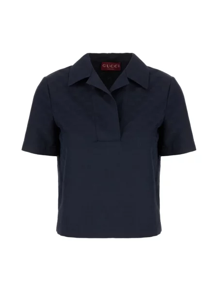 Koszulka polo Gucci niebieska