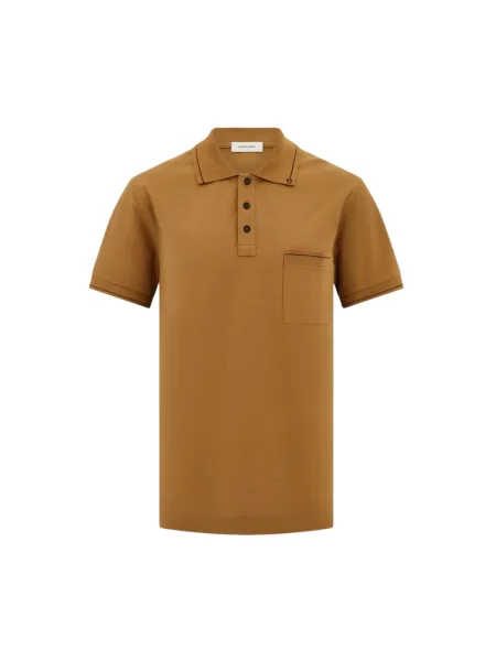 Koszulka polo Ferragamo brązowa