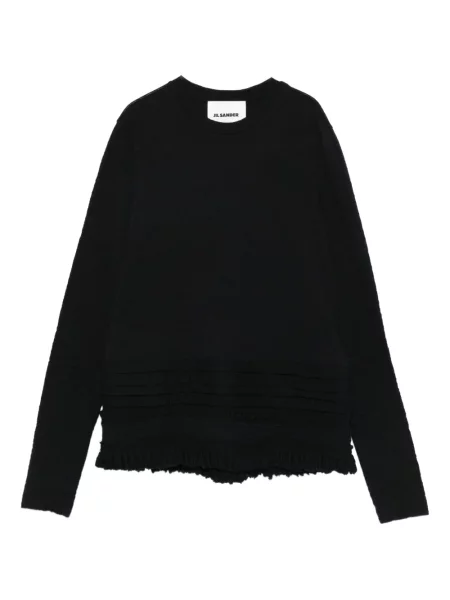 Hanorac Jil Sander de lână negru