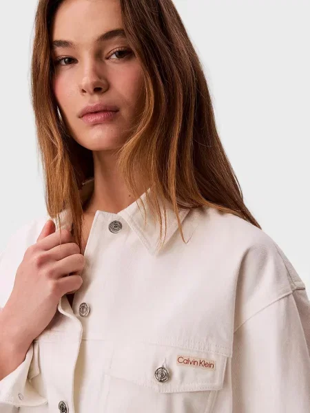 Джинсовая куртка Calvin Klein Jeans белая