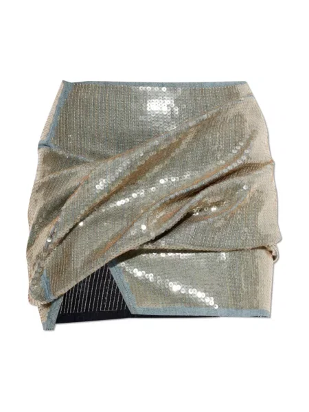 Spódnica mini Rick Owens z cekinami niebieska