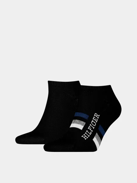 Tommy Hilfiger SNEAKER 2P HILFIGER TAB Набір шкарпеток Бавовна/поліамід чорний