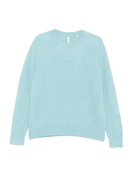 Sweter Sunflower wełniany niebieski