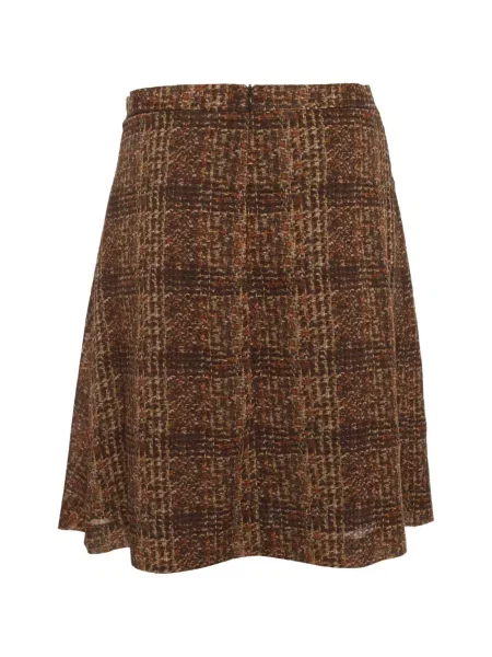 Fusta mini Weekend Max Mara în carouri maro