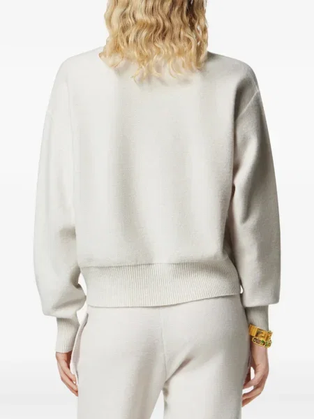 Pulover Versace cu decolteu rotund gri