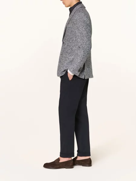 Windsor. Chinosy Sapo Shaped Fit blau granatowe