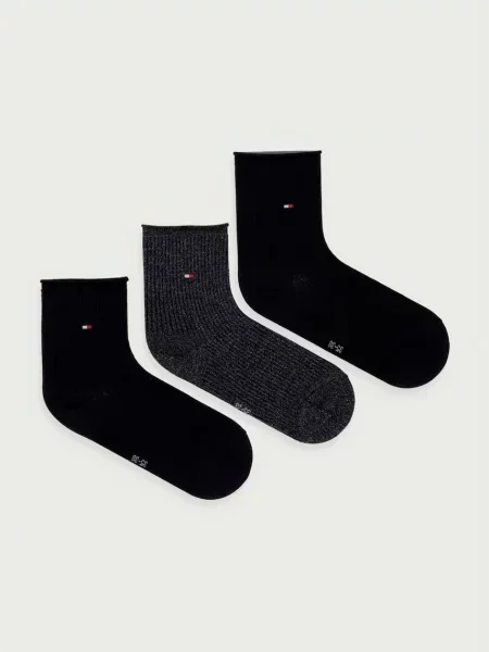 Tommy Hilfiger čarape za žene crna