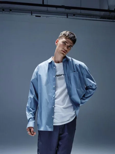 Рубашка Diverse голубая