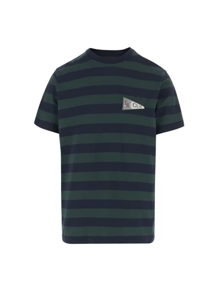 Koszulka Emporio Armani w paski z paskiem