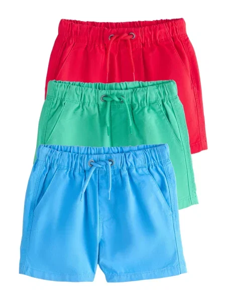 Next Pantaloni azur / verde smarald / intens roșu