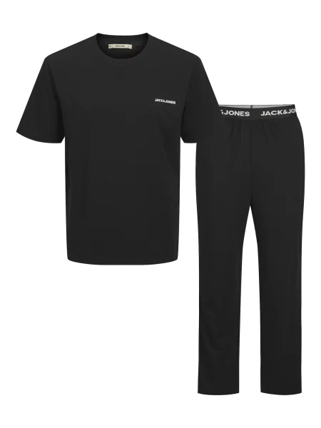 JACK & JONES Dlhé pyžamo čierna