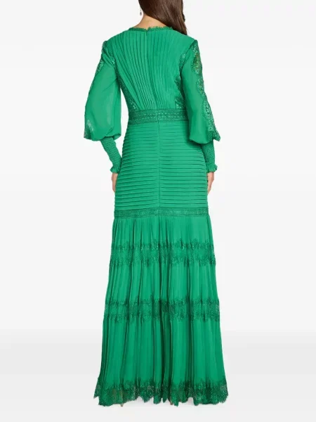 Rochie maxi Tadashi Shoji din dantelă verde