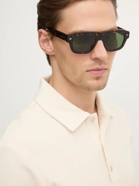 Off-White okulary przeciwsłoneczne brązowy białe