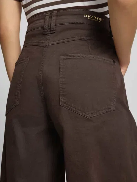 Jeansy o kroju regular fit barrel z mieszanki bawełny model ODELE' Cambio