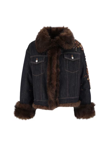 Kurtka jeansowa Ermanno Scervino niebieska