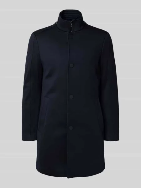 Płaszcz parka o kroju regular fit ze stójką Mcneal granatowa