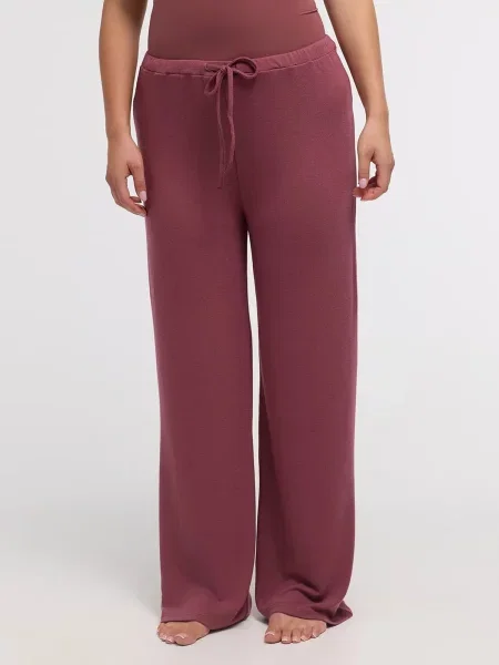 Cfab Hlače Flow Pant sivkasto mauve ljubičasta