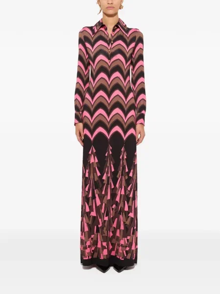 Rochie Pucci cu imagine din jerseu negru