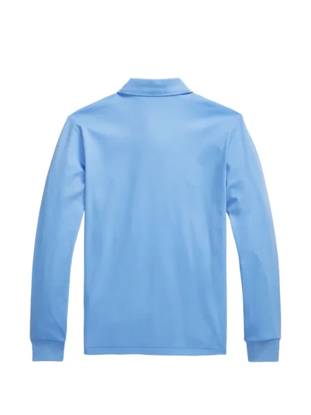 Matlasat tricou polo Polo Ralph Lauren cu decolteu rotund cu autograf roșu