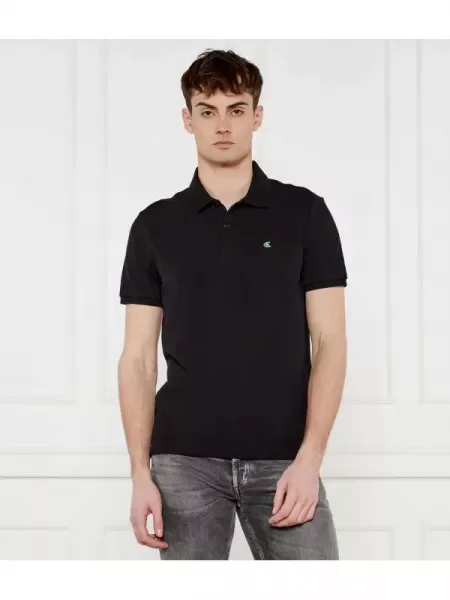 Calvin Klein Jeans Tenisz póló | pique fekete