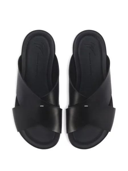 Sandale Giuseppe Zanotti fără toc negru