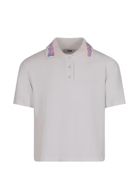 Koszulka polo dziecięca Msgm biała