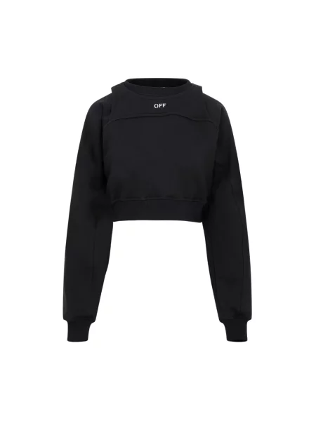 Bluza z kapturem Off-white z kapturem biała